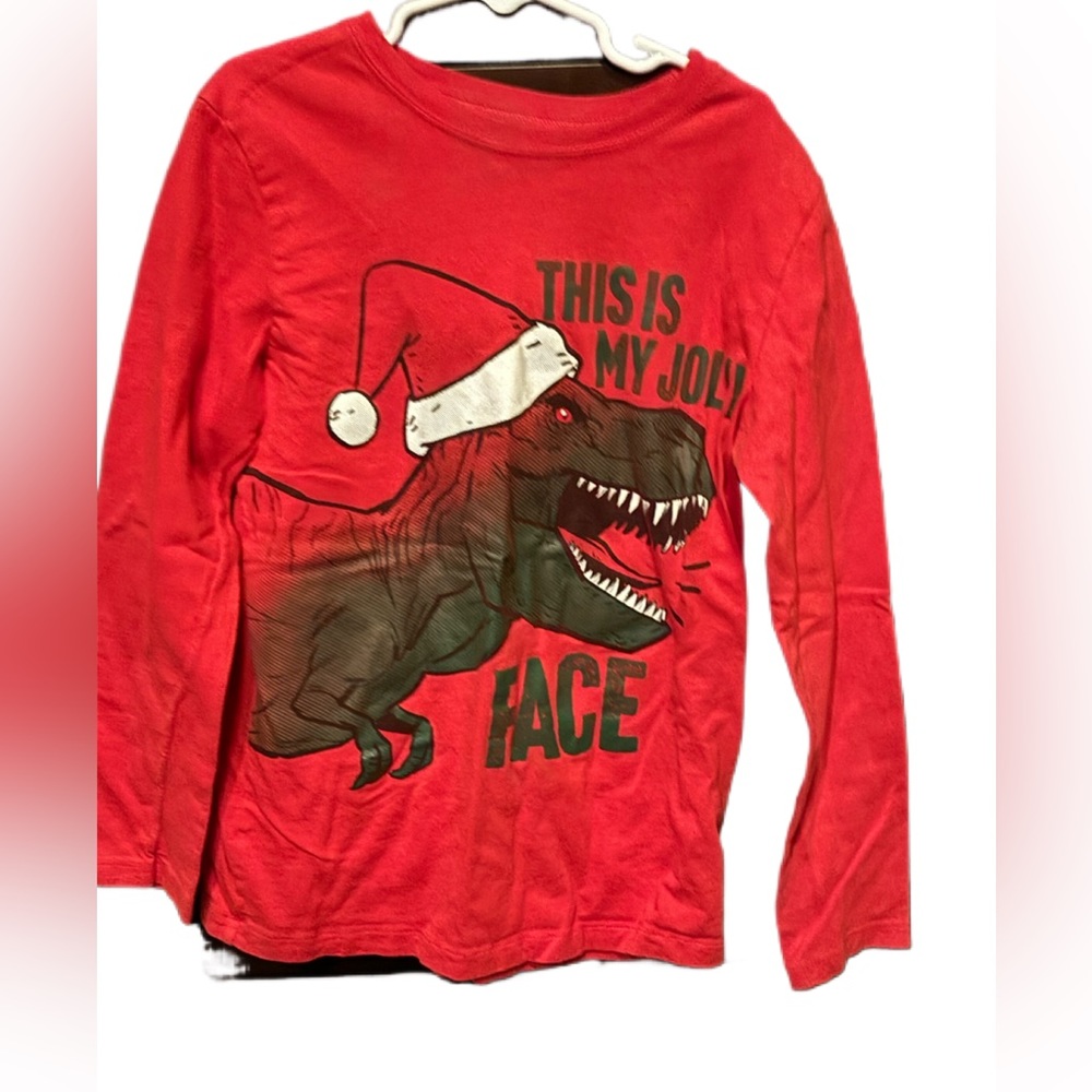 Carters Boys Christmas Shirt. Size 10